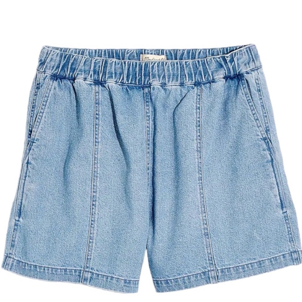 Madewell Denim Easy Pull-On Shorts in Rathmore Wash